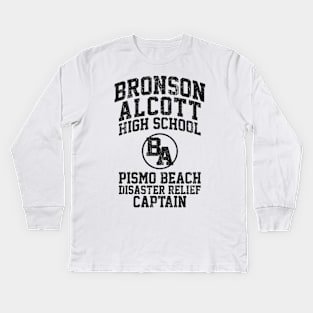 Bronson Alcott High Pismo Beach Disaster Relief Captain (Variant) Kids Long Sleeve T-Shirt